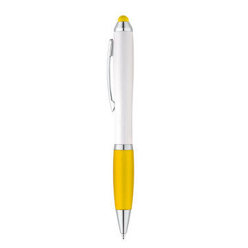 SANS BK. Penna a sfera con clip in metallo - 108 - Giallo