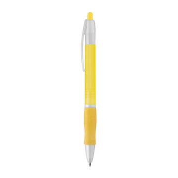 SLIM BK. Penna a sfera in ABS con finitura antiscivolo - 108 - Giallo