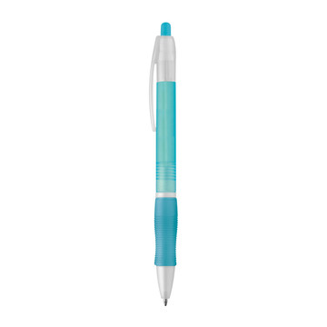SLIM BK. Penna a sfera in ABS con finitura antiscivolo - 124 - Azzurro