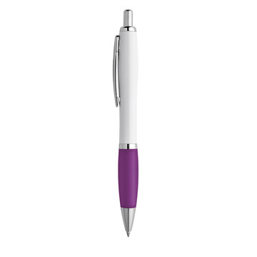 MOVE BK. Penna a sfera in ABS con clip e dettagli in metallo - 132 - Viola