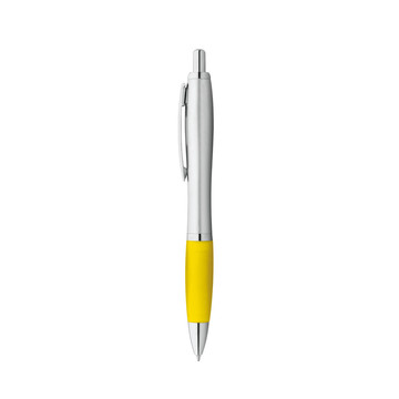 SWING. Penna a sfera in ABS con clip in alluminio - 108 - Giallo