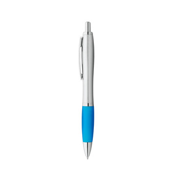 SWING. Penna a sfera in ABS con clip in alluminio - 124 - Azzurro