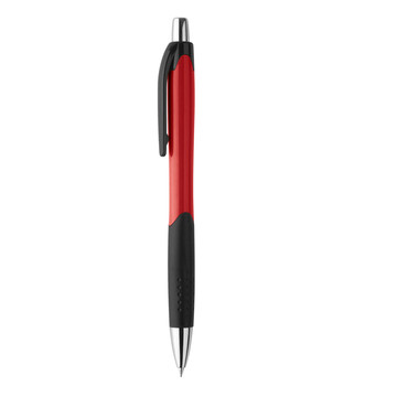 CARIBE. Penna a sfera in ABS con clip - 105 - Rosso