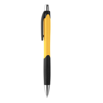 CARIBE. Penna a sfera in ABS con clip - 108 - Giallo