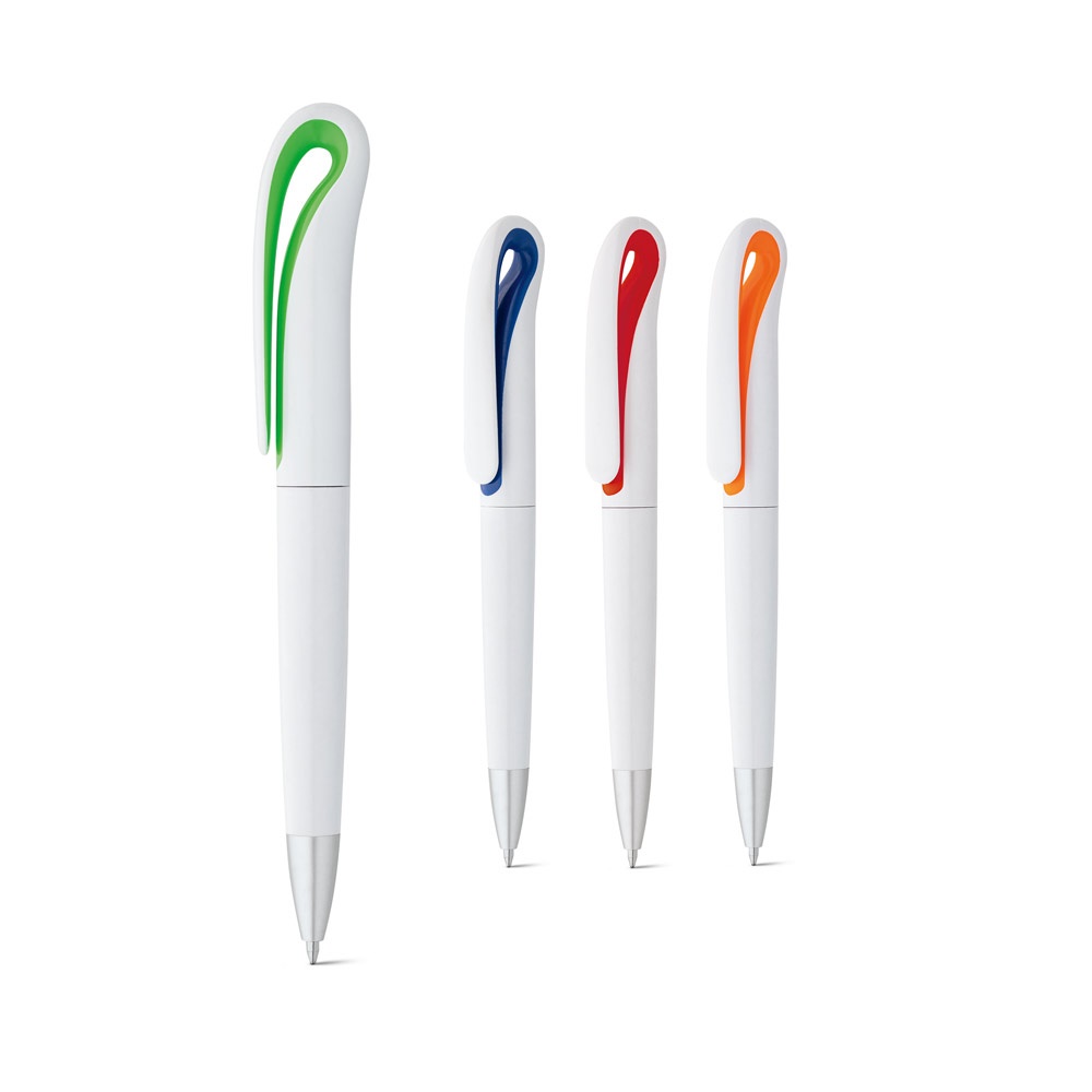 TOUCAN. Penna a sfera con meccanismo a rotazione e clip