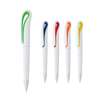 TOUCAN. Penna a sfera con meccanismo a rotazione e clip