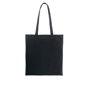 CAIRO. Borsa in cotone riciclato (70%) e poliestere (30% rPET) (180 g/m²) - 103 - Nero