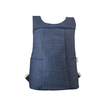 DENIM BPACK. Zaino sportivo in denim (300 g/m²) - 104 - Blu