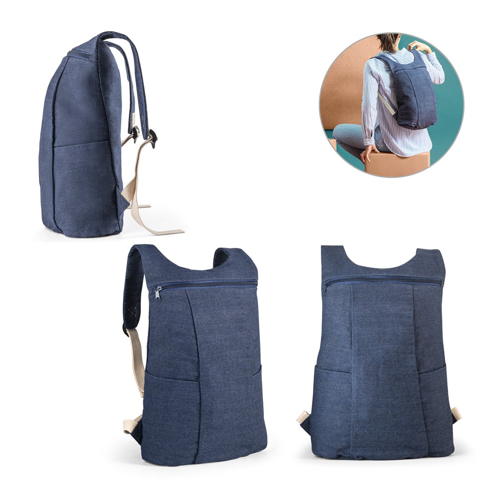 DENIM BPACK. Zaino sportivo in denim (300 g/m²)