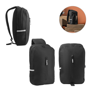 DELFOS. Zaino monospalla 300D poliestere riciclato e 600 poliestere riciclato, con fodera in poliestere riciclato 210D - DELFOS. Zaino monospalla 300D poliestere riciclato e 600 poliestere riciclato, con fodera in poliestere riciclato 210D