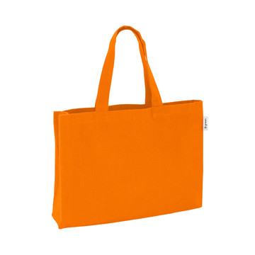 CAMDEN. Borsa in cotone (50%), cotone riciclato (30%) e poliestere (20% rPET) (280 g/m²) - 128 - Arancione