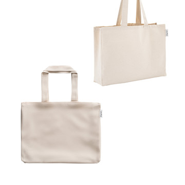 PARMA. Borsa in cotone (50%), cotone riciclato (30%) e poliestere (20% rPET) (280 g/m²) - PARMA. Borsa in cotone (50%), cotone riciclato (30%) e poliestere (20% rPET) (280 g/m²)