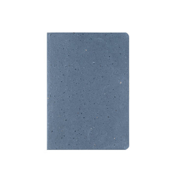 COFFEEPAD SEMI-RIGID. Block notes A5 con copertina semirigida fabbricata attraverso gli scarti della buccia di caffé (65%) - 104 - Blu