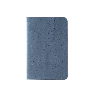 COFFEEPAD SOFT. Block notes A6 con copertina flessibile fabbricata tramite gli scarti della buccia del caffé (65%) - 104 - Blu
