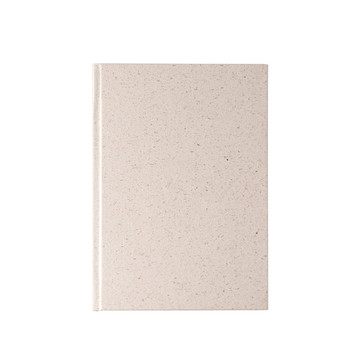 ORGANIC RIGID. Block notes A5 con copertina rigida fabbricata tramite la materia organica degli elefanti (80%) - 150 - Naturale chiaro