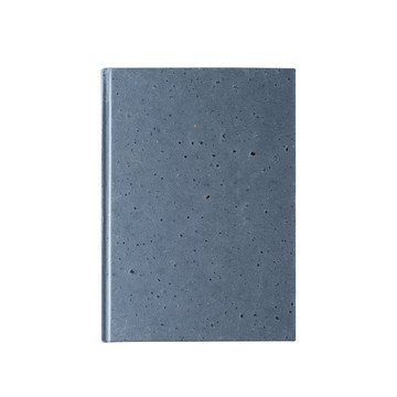 COFFEEPAD RIGID. Block notes A5 con copertina semirigida fatta con gli scarti della buccia di caffé (65%) - 104 - Blu