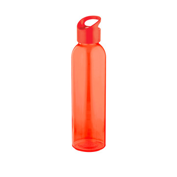 PORTIS GLASS. Borraccia in vetro con tappo in PP 500 mL - 105 - Rosso