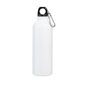 LANDSCAPE L. Borracce sportive in alluminio con moschettone 800 mL - 106 - Bianco