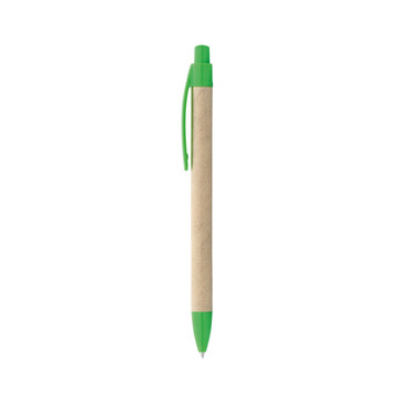 REMI. Penna a sfera in carta kraft con clip - 109 - Verde