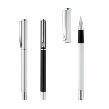 DANEY. Penna roller in alluminio riciclato (100% rAL) con clip - DANEY. Penna roller in alluminio riciclato (100% rAL) con clip