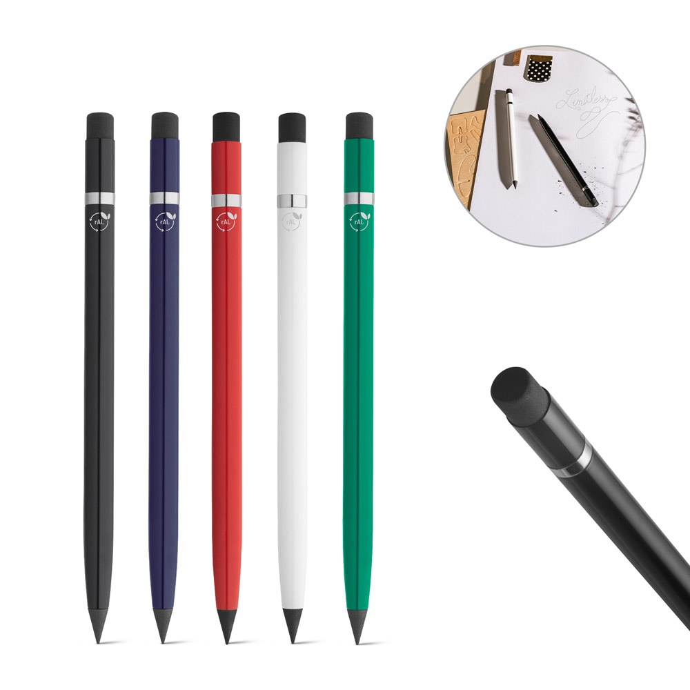 LIMITLESS. Penna senza inchiostro con corpo in alluminio riciclato (100% rAL)