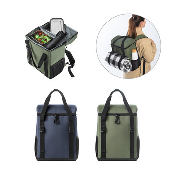 ROMA L. Zaino termico imbottito in poliestere riciclato 600D ripstop 16 L - ROMA L. Zaino termico imbottito in poliestere riciclato 600D ripstop 16 L