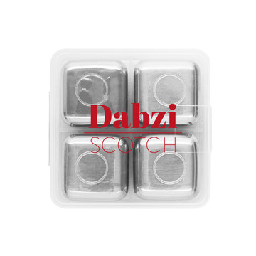GLACIER. Set di cubi riutilizzabili in acciaio inox - 107 - Cromato