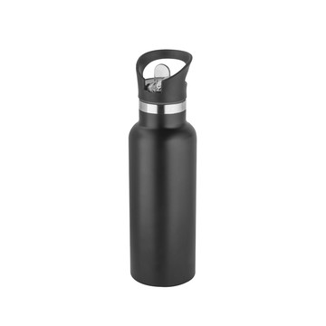 NORTON. Borraccia in acciao inox con tappo in PP 570 mL - 103 - Nero