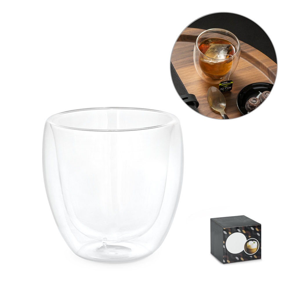 AMERICANO. Bicchiere in vetro borosilicato in vetro 220 mL