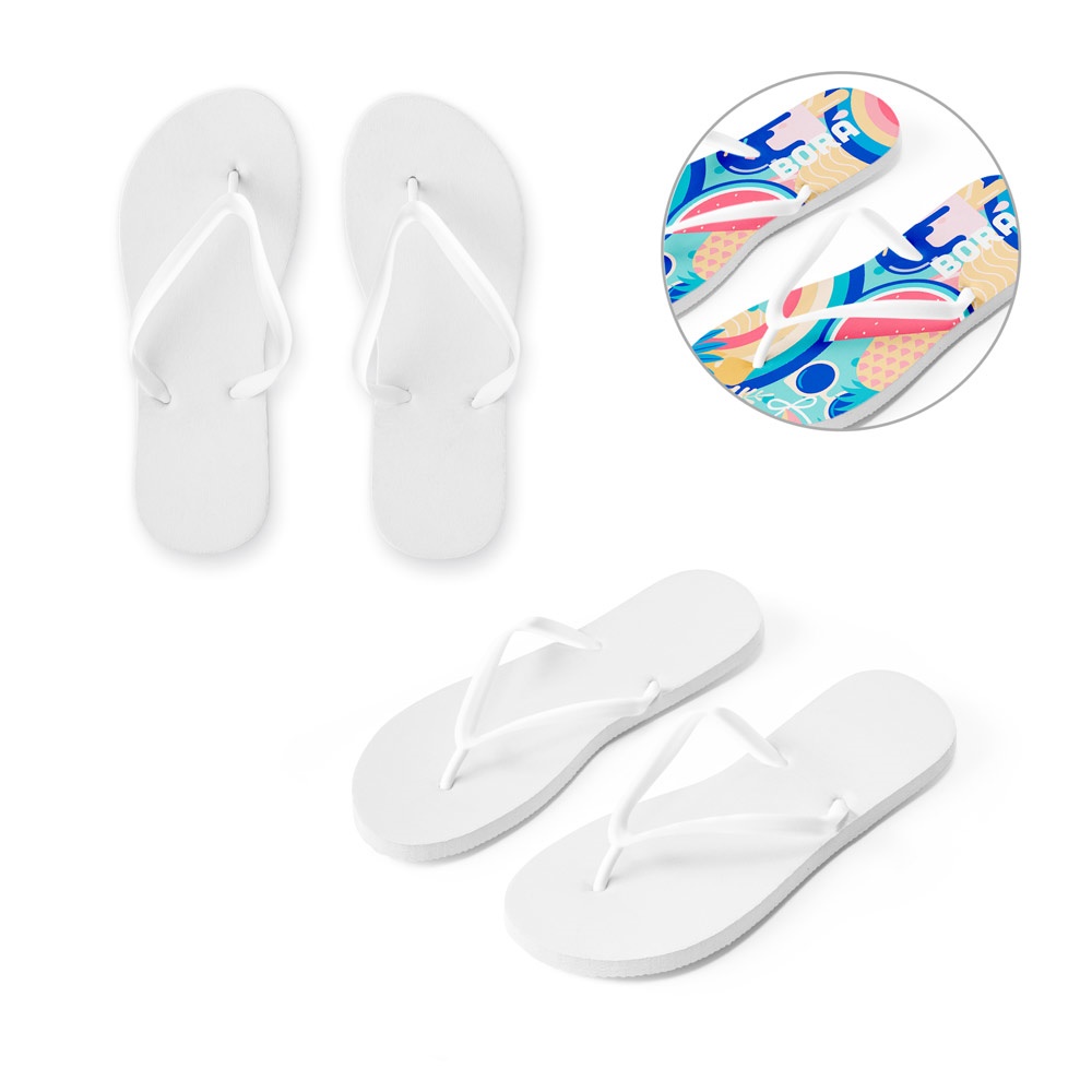 BALI S / M. Infradito con suole a sublimazione completamente personalizzabili