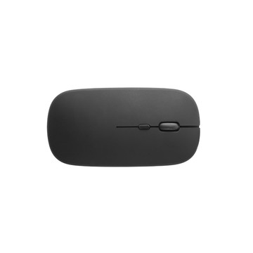 KHAN. Mouse wireless con batteria da 500 mAh in ABS riciclato (100% rABS) - 103 - Nero