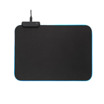 THORNE MOUSEPAD RGB. Tappetino per mouse da gioco con luci LED RGB in poliestere - 103 - Nero