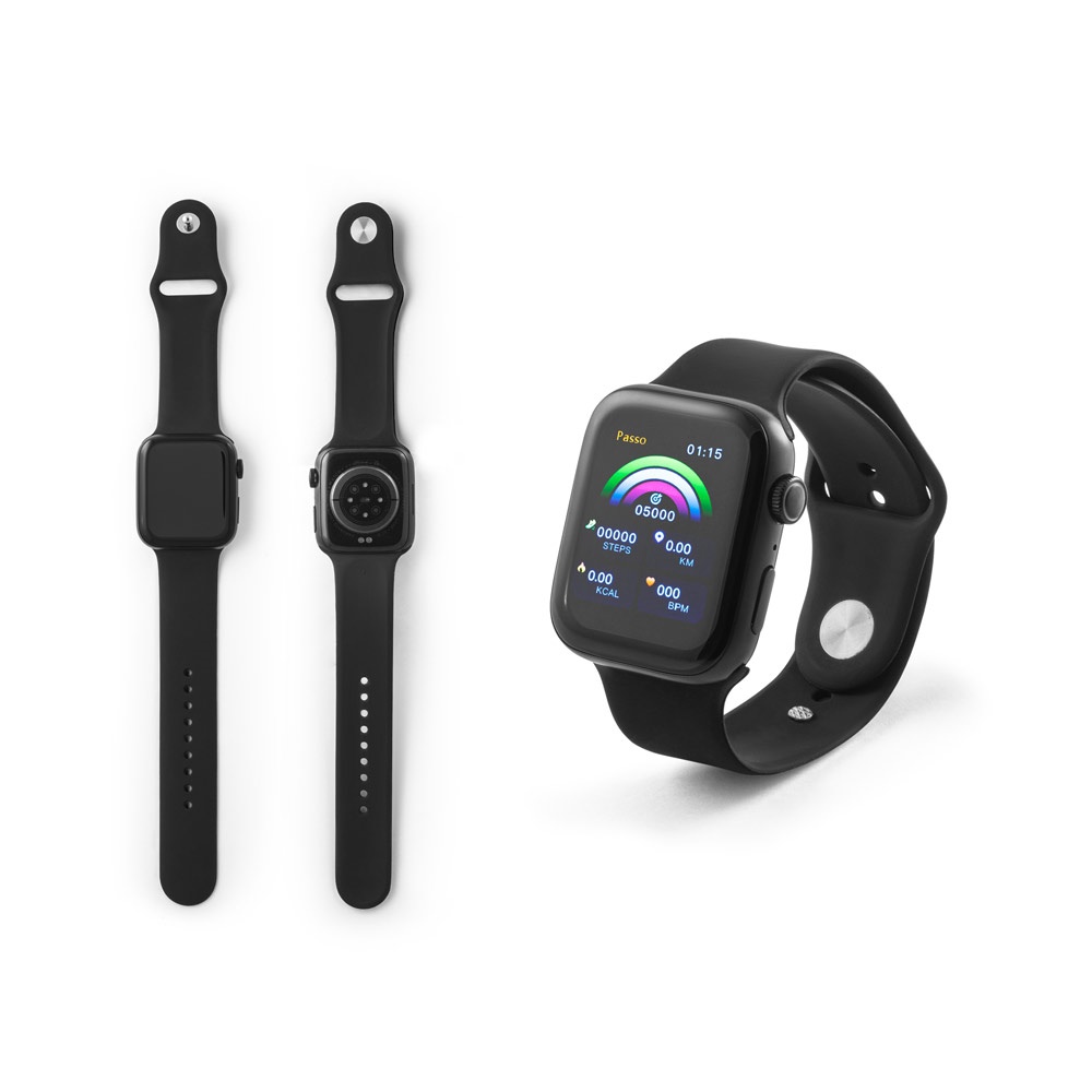 WILES. Smartwatch con schermo da 1.85", IPX4, autonomia di 3 giorni e cinturino in silicone