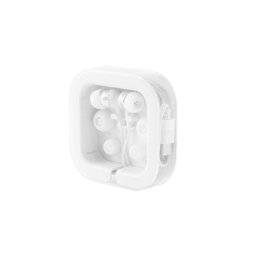 PRESLEY. Auricolari con cavo USB-C da 1.2 metri e microfono integrato in ABS - 106 - Bianco