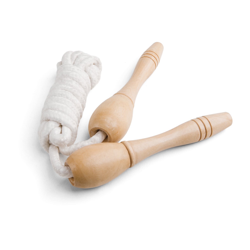 JUMPI. Corda da saltare con impugnature in legno