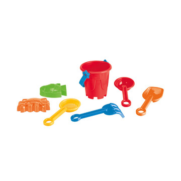 ALDAN. Secchiello da spiaggia in PP - 105 - Rosso