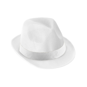 MANOLO POLI. Cappello in PP con nastro in poliestere bianco - 106 - Bianco