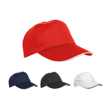 CLAIRE. Cappellino sandwich in 100% poliestere - CLAIRE. Cappellino sandwich in 100% poliestere