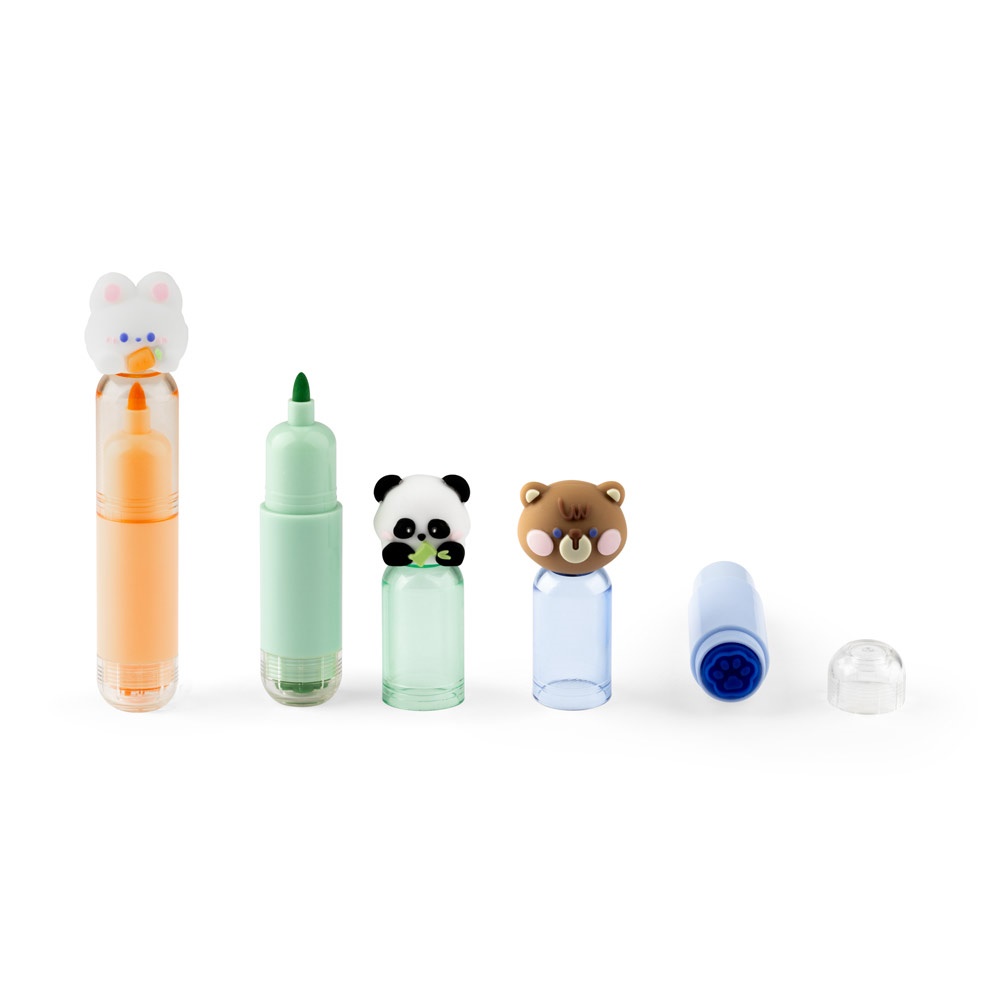 TROPICAL. Set di 3 penne pensate per bambini in ABS