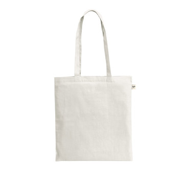 MEXICO. Borsa in cotone riciclato (70%) e poliestere (30% rPET) (150 g/m²) - 106 - Bianco