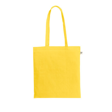 MEXICO. Borsa in cotone riciclato (70%) e poliestere (30% rPET) (150 g/m²) - 108 - Giallo