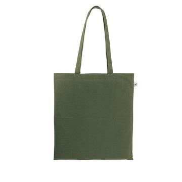 MEXICO. Borsa in cotone riciclato (70%) e poliestere (30% rPET) (150 g/m²) - 149 - Verde militare