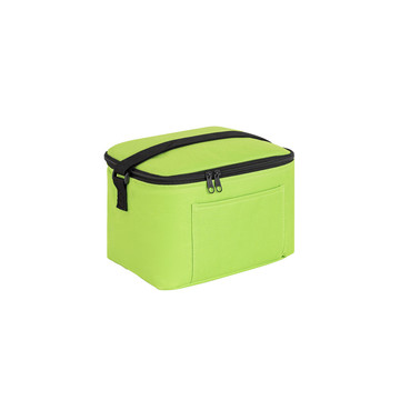 CANCUN. Borsa termica in poliestere riciclato 600D con cinghia regolabile 7 L - 119 - Verde chiaro