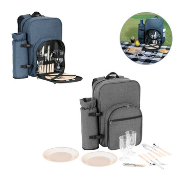 WHITSUNDAY. Zaino termico da picnic in poliestere riciclato ad alta densità 600D - WHITSUNDAY. Zaino termico da picnic in poliestere riciclato ad alta densità 600D