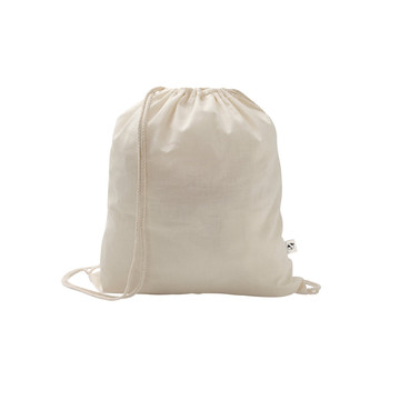 SALAMANCA. Zaino a sacca in cotone riciclato (70%) e poliestere (30% rPET) (150 g/m²) - SALAMANCA. Zaino a sacca in cotone riciclato (70%) e poliestere (30% rPET) (150 g/m²)