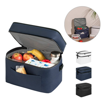 CANCUN LARGE. Borsa termica in poliestere riciclato 600D, con tracolla regolabile 14 L - CANCUN LARGE. Borsa termica in poliestere riciclato 600D, con tracolla regolabile 14 L