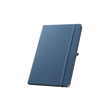 ANNE. Block notes A5 in poliestere riciclato (100% rPET) con fogli a righe - 104 - Blu