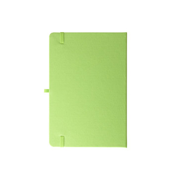 ANNE. Block notes A5 in poliestere riciclato (100% rPET) con fogli a righe - 119 - Verde chiaro