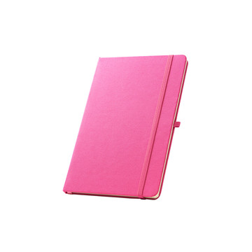 ANNE. Block notes A5 in poliestere riciclato (100% rPET) con fogli a righe - 102 - Rosa