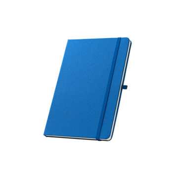 ANNE. Block notes A5 in poliestere riciclato (100% rPET) con fogli a righe - 114 - Blu reale